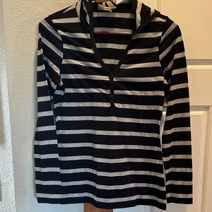 Y2K Self Esteem Metallic Striped Top